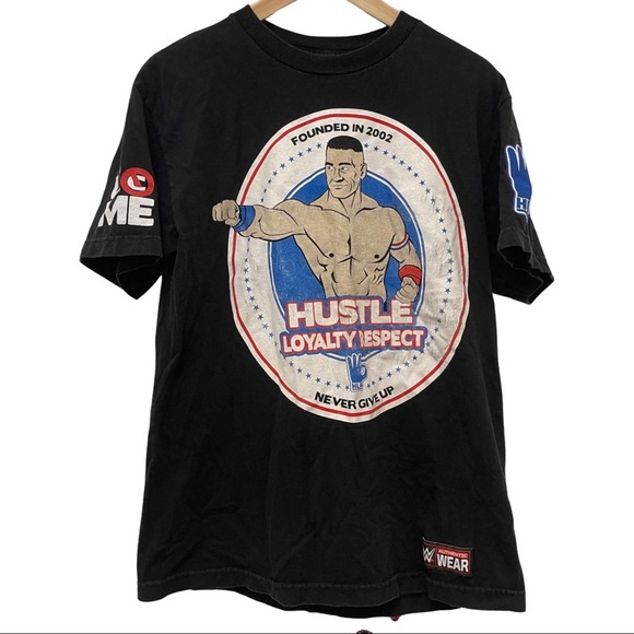 WWE Auth wear NEVER GIVE UP t-shirt size MEDIUM - Picture 1 of 7